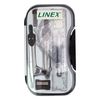 Linex Maths Geometry Set with Transparent Case – Black 10-Piece Exam Kit Featuring Compass, Protractor, Ruler, Set Squares & Eraser