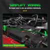 Wireless 4 Gang Switch Panel, ON-Off Led Flash Remote Control Wire Circuit Relay