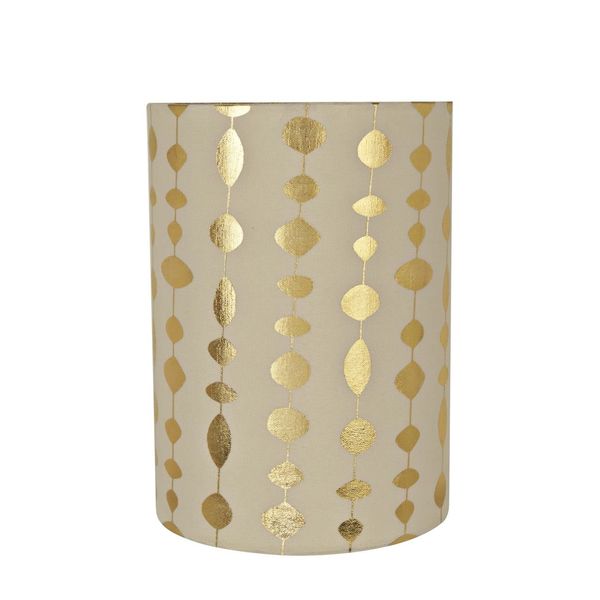 Aspen Creative 31254A Contemporary Drum (Cylinder) Shaped Spider Construction Lamp Shade in Beige 8" wide (8" x 8" x 11")