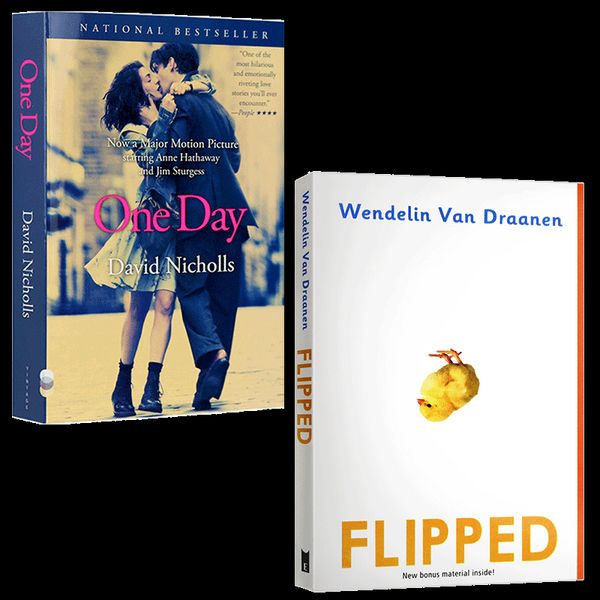 正版 Flipped 怦然心动 One Day 一天 英文原版电影原著2本 全英文版小说 正版现货进口英语书籍