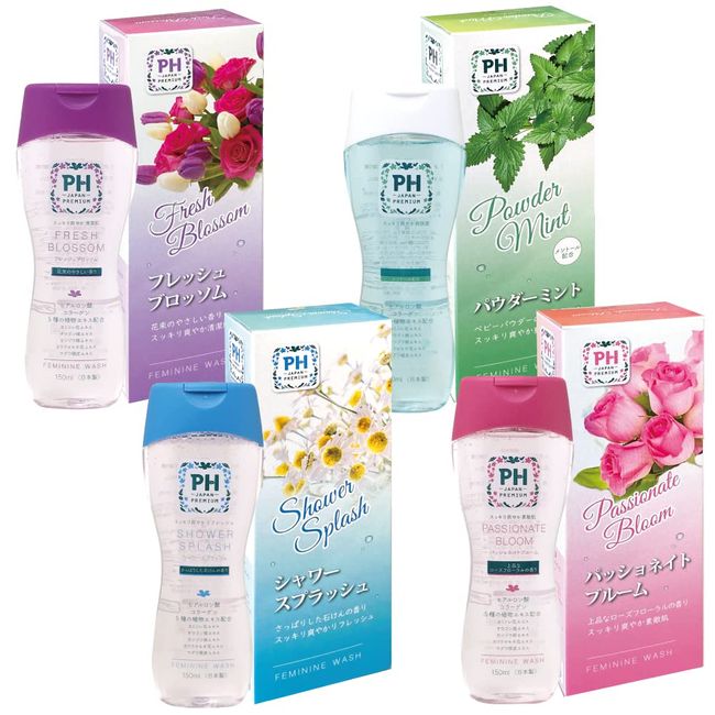 PH-JAPAN-PREMIUM Delicate Zone Soap Feminine Wash, 5.1 fl oz (150 ml), Assorted, 5.1 fl oz (150 ml) (x 4))