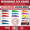 Bohning X3 Vane, 3", Black, 100pk