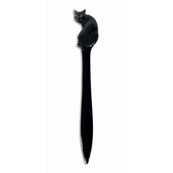LX Hand Painted Black Cat Letter Opener