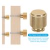 PATIKIL 1 Inch Dia. Cabinet Knobs, 10pcs Knurled Drawer Round Pulls Handle Solid Hardware for Dresser Wardrobe Kitchen Cupboard, Bronze