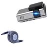 BoxWave Cable Compatible with PRUVEEO J30 Dash Cam - miniSync - USB-A to USB Type-C, Retractable Cable 5 Pre-Set Lengths Avoid Tangles
