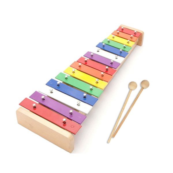 Dreams-Mall Wooden Xylophone Glockenspiel Musical Toy with 15 Tones