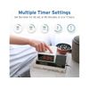 Portable Rechargeable White Noise Machine Bluetooth Speaker LCD Digital Clock