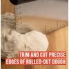 Chef Pomodoro Multi-Purpose Dough Cutter Bench Scraper 6-Inch Pastry Scraper,