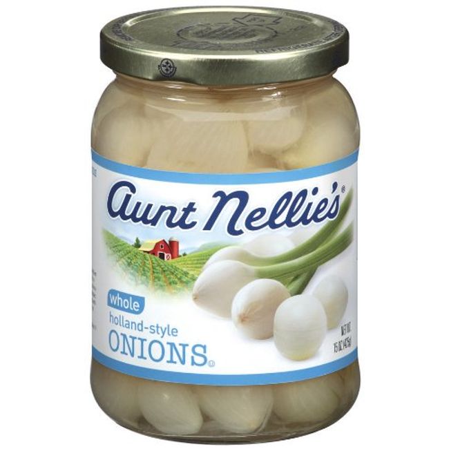 Aunt Nellie's Whole Onions, 15-Ounce Jars (Pack of 12)