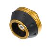 X AUTOHAUX Pair Motorcycle Wheel Front Fork Frame Sliders Gold Tone Universal
