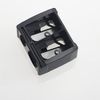 FRCOLOR Eyebrow Pencil Sharpener Makeup Pencil Sharpener for Eyebrow Lip Liner Eyeliner Double Hole Sharpener Durable Eyebrow Tool Cosmetic Pencil Sharpener Eco-Friendly (Black