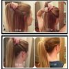 Pack of 3 Ponytail Hair Bobbles Voluminous Quick and Easy
