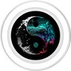 Glitch Yin Yang PopSockets MagSafe PopGrip for iPhone