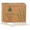 LEAF BOAT Bamboo Cotton Buds | Cotton Buds for Ears, makeup cleaning, etc. | GOTS Certified Biodegradable, Eco-Friendly and Plastic Free | Vegan | Recycled Packaging | (Pack of 1 Box, 300 Buds)