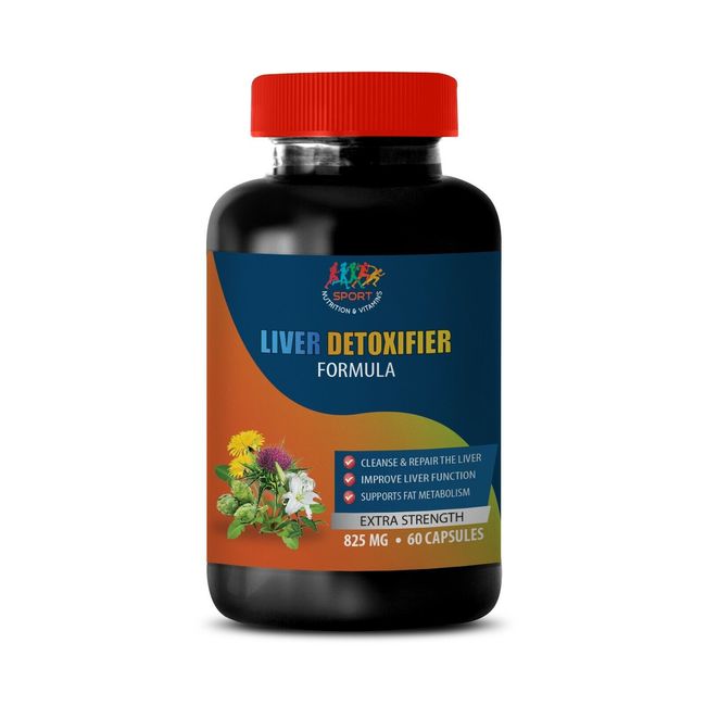 protease and lipase - LIVER DETOXIFIER 825mg dietary supply 1 Bottle 60 Capsules