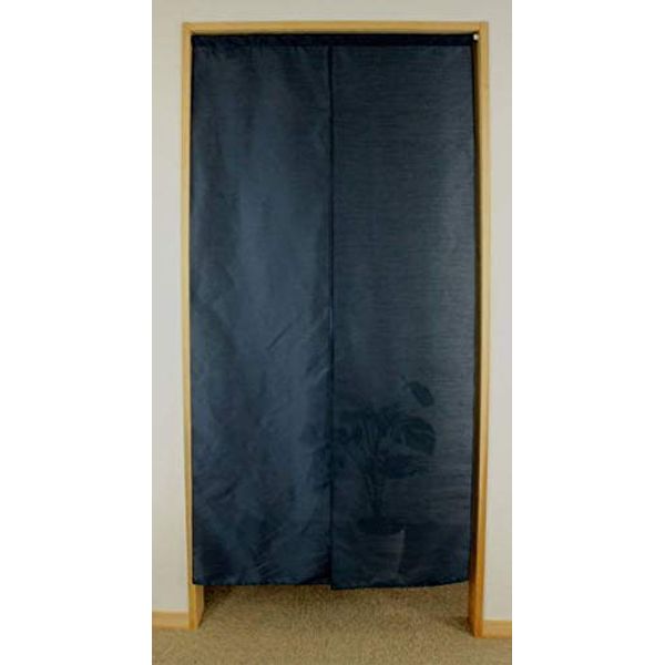 14465 Flameproof Noren Indigo (Width 33.5 x Length 70.9 inches (85 x 180 cm))