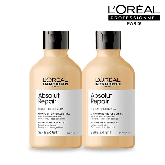 [For extremely damaged hair] L’Oréal Absolute Repair Shampoo 300ML + Shampoo 300ML Duo Set