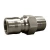 Flowbal TS-2PM Double Way Open Quick Coupling for Medium and Low Pressure PM Type (Stainless Steel)