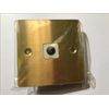 Replacement for Volex DEC0257 Co-Axial Socket Single Brushed Brass TV/Freeview Aerial Plug Point