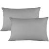 Egyptian Cotton 200 Thread Count Pillow Cases 2 Pack (Grey Silver)