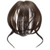 Priscilla TFX-106-TNC Fluffy Hand Planted Whorl Bangs Wig, Nuance Curl Bangs, Heat Resistant, Natural Color
