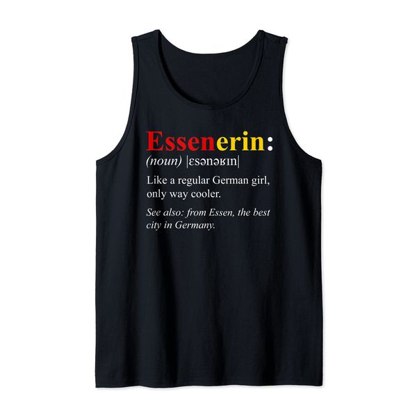 Germany Flag Essen Design - Essenerin Definition Tank Top