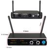 Boytone BT-102UM, UHF Wireless Dual HandHeld Microphone System/Digital Display