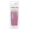 Professional nail art set with 9 brushes.