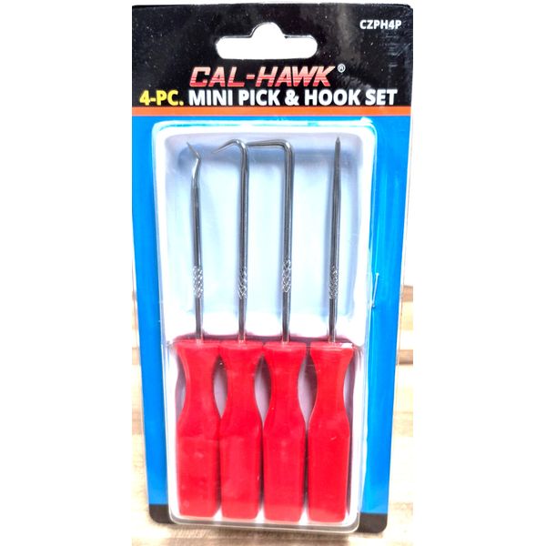 4pc Mini Pick and Hook set O ring Seal Gasket Remover Puller Extractor Hand Tool