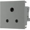 BG EM5ASG Euro Module 5A Round Pin Unswitched Socket - Grey
