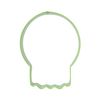 PME Halloween Cookie Cutter with Stencils, Skull, Silver