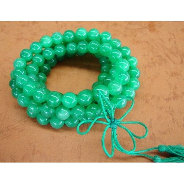 Jade Mala Bead Necklace