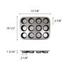 Excellante 12 cup Muffin Pan- Non Stick-0.4m/m