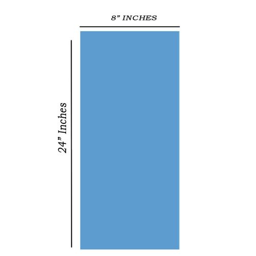 Tiki Island Pool Express Solid Blue 8" x 24" Swimming Pool Vinyl Liner Repair Patching Material