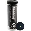 Dunlop Competition Squash Ball, Single Yellow Dot, 3-ball tube