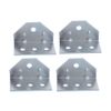 4Pcs 8" Galvanized Swivel Top Bunk Bracket Kit with Hardware Boat Trailer 2x3