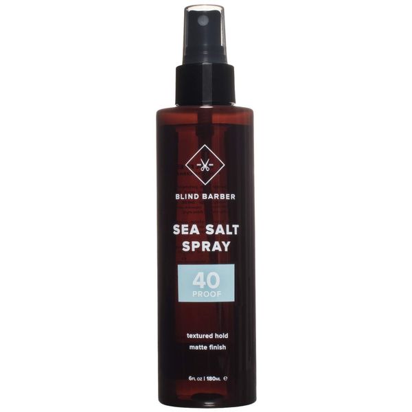 Blind Barber 40 Proof Sea Salt Spray - Volumizing Texture Spray for Off-The-Beach Hair Waves & Matte Natural Finish - Water Based Styling Mist for Men (6oz / 180ml)