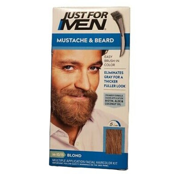 Mustache & Beard, Brush-In Color Gel, Blond M-10/15