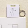 Azeeda 'Stick Man' Keyring Tape Measure/Spirit Level Tool (KM00004740)