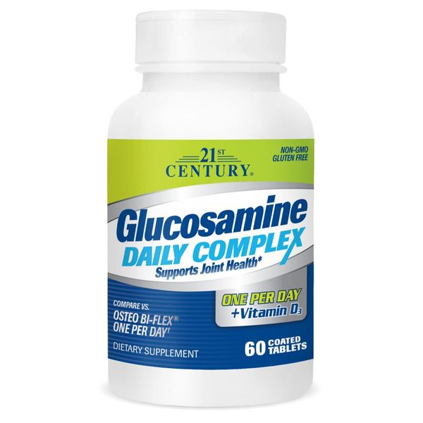 21st Century Glucosamine Daily Complex Plus D Tablets, 60 Count