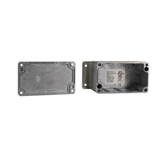 BUD Industries AN-2803-A IP68 Aluminum Enclosure with Mounting Flanges 4.53" L x 2.56" W x 2.17" D, Natural