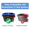 Mop Heads Replacements for Ocedar, Mop Replace Head for Ocedar RinseClean 2-Tank System, Include 3 Pack Spin Mop Replacement Head with 2 Scrubber Mop Head, Microfiber Mop Refills Deep Cleaning
