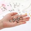 Locking Pin Keepers Backs, No Tool Required (Silver, 30 Pieces)