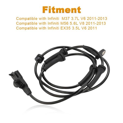 Jovbex 2PCS ABS Wheel Speed Sensor Front Left Right Compatible with Infiniti M37 M56 2011 2012 2013, Infiniti EX35 2011 3.5L V6 Replacement for 47910-1MA0B ALS2225 5S13335