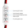 2-Pack DC5V-24V Inline Mini LED Dimmer Controller for LED Strip Lights
