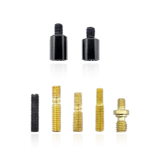 getfay Pack-7 Car Antenna Adapter, 7 Screws of Different Specs Durable Waterproof Antenna Installation Tool, Uniform Threads Modification Accessories, Universal for Car (Gold & Black)
