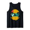 Sunset Stand Up Paddleboarder Paddleboarding Tropical SUP Tank Top