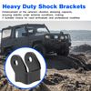 Weld-On Shock Mount -Shock Mounts Bracket for Off-Road Trailers Shock Bracket,Axle Bracket,Rear Shock Mount - 1 Pair