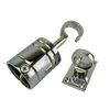 RopeServices UK 24mm Chrome Decking Rope Hook and Eye Plate, Deck Post End Fixing Post Fitting