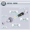 R2 COB 9005 LED Headlight Conversion Kit, High Beam Headlamp